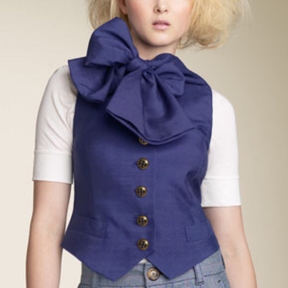 Marc by Marc Jacobs Indigo Bow Vest
